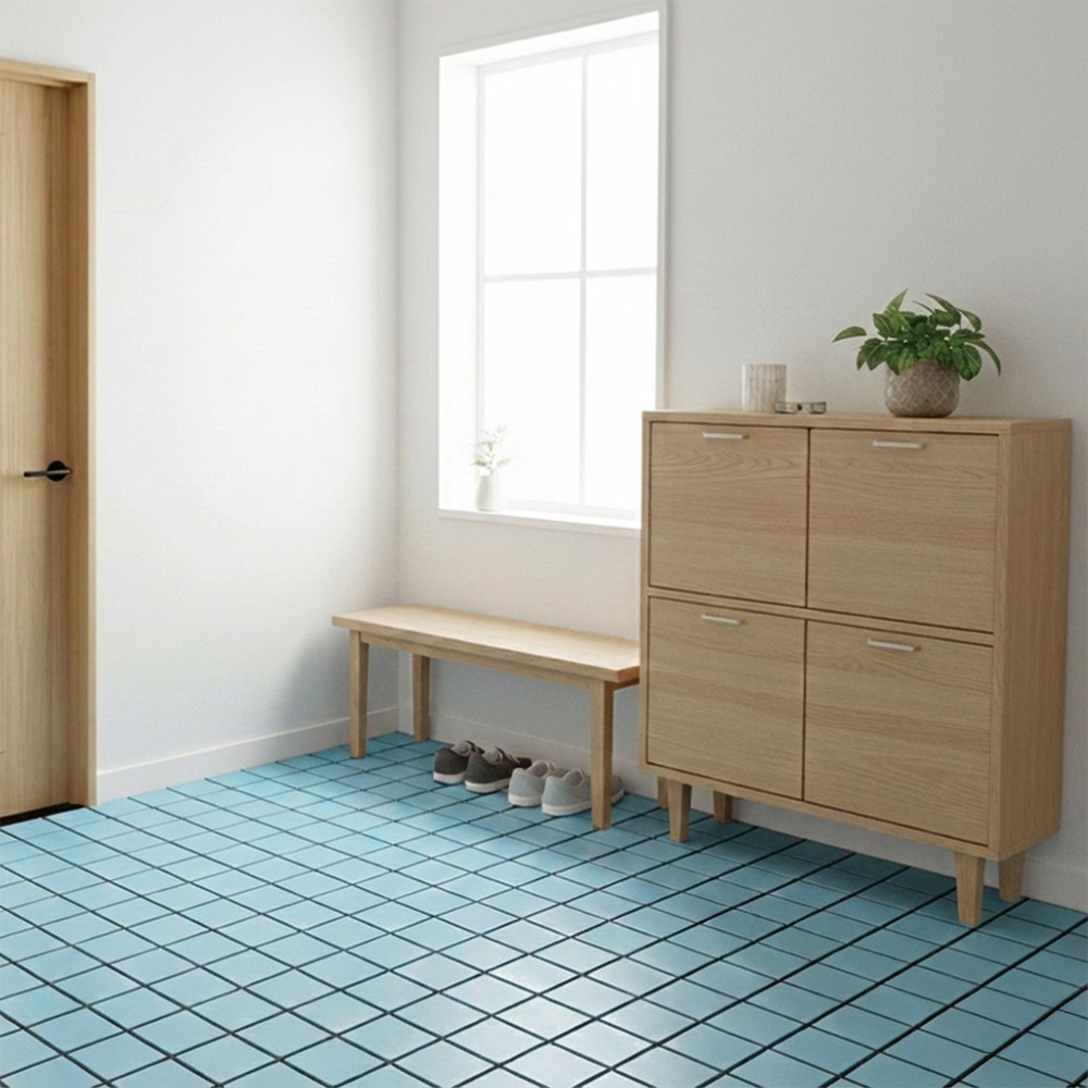 【怪獸】B+ 日式磚格防水拼接地板 單入 (30x30cm) -亞麻, , large