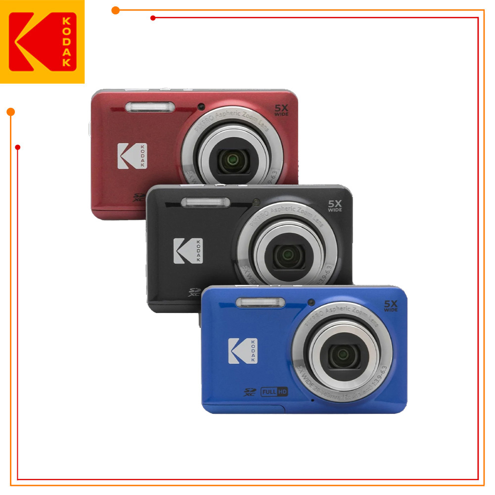 [KODAK] PIXPRO FZ55 數位相機-紅 公司貨+64G柯達記憶卡, , large