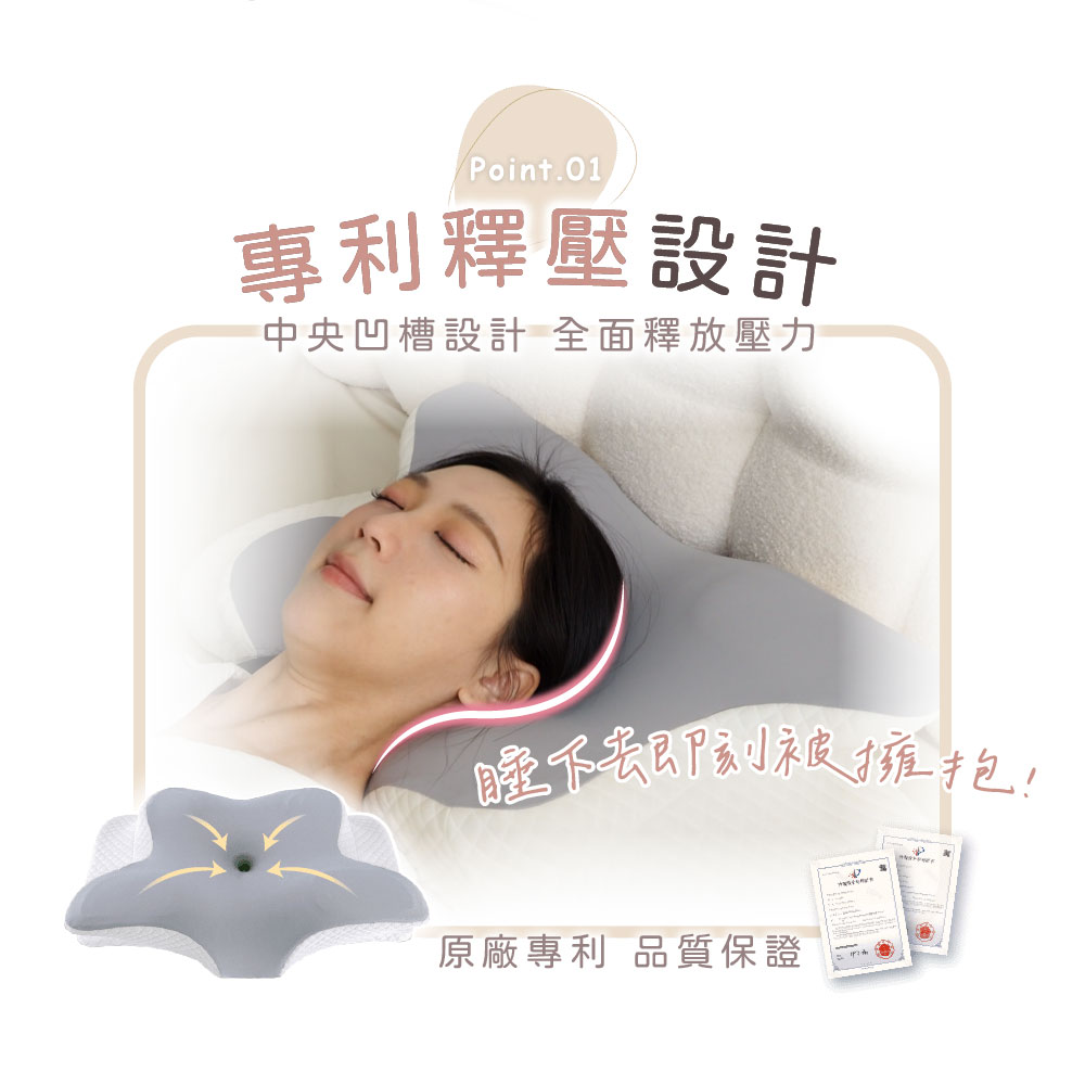 [ Pure Sleep ] Butterfly Pressure Relief Pillow Core, , large
