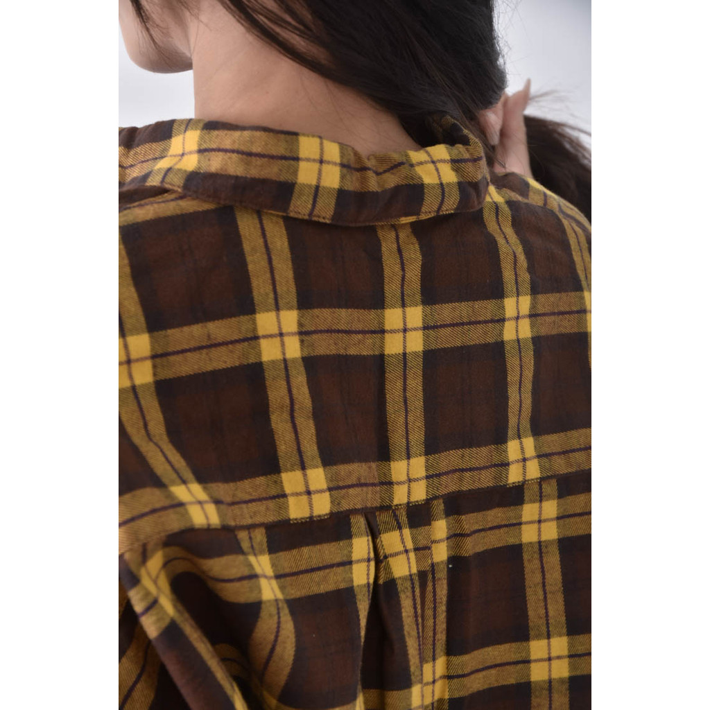 (XL) uniqlo棉質純棉黃色長袖上衣二手衣, , large