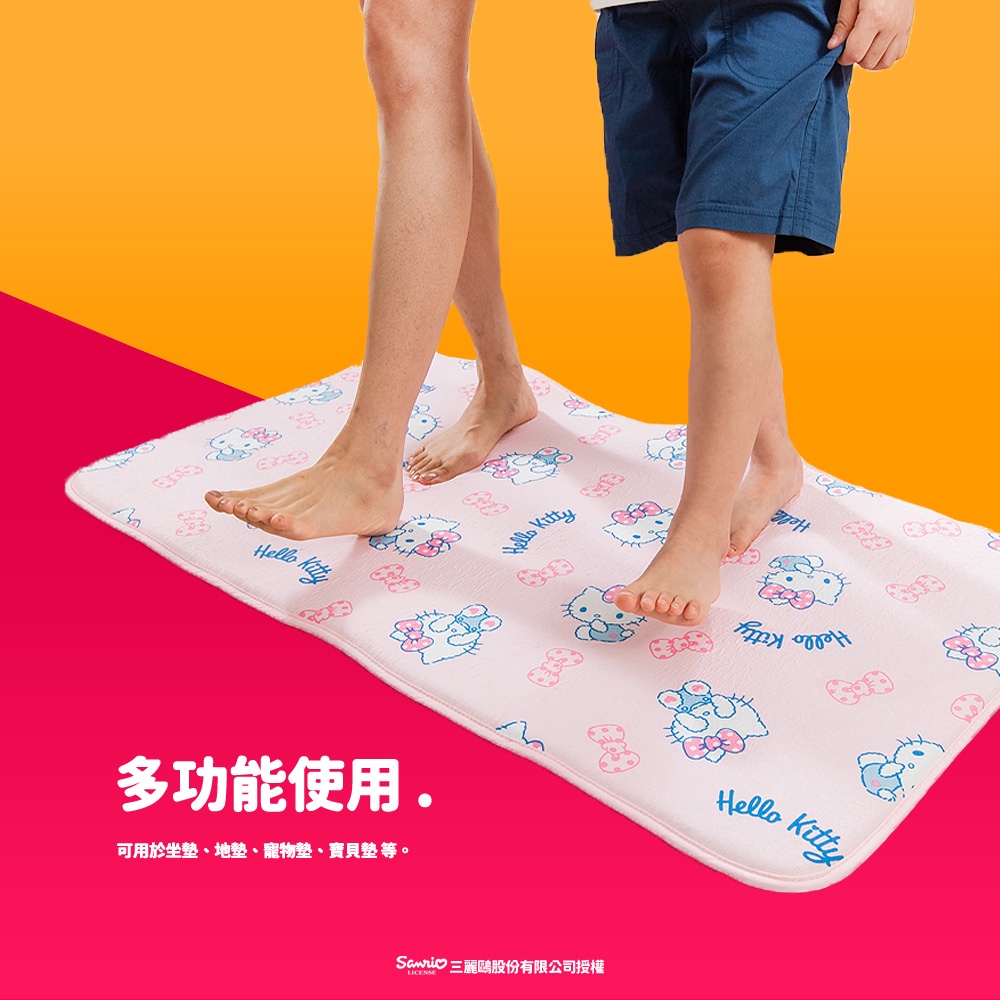 【格藍傢飾】Hello kitty授權涼感空氣坐墊 涼坐墊 3D立體透氣 AIRFit氧活力 座墊, , large