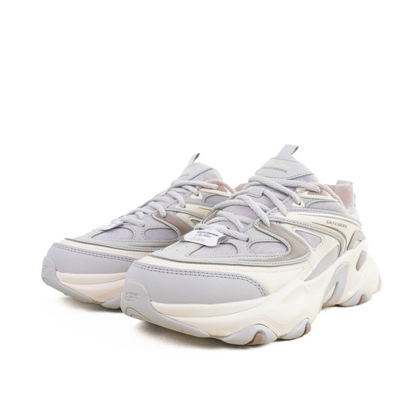 Kixpress-Skechers D'lites 5.0 女 休閒鞋 經典 復古 厚底 增高 穿搭 灰 紫 [150522LGMT], , large