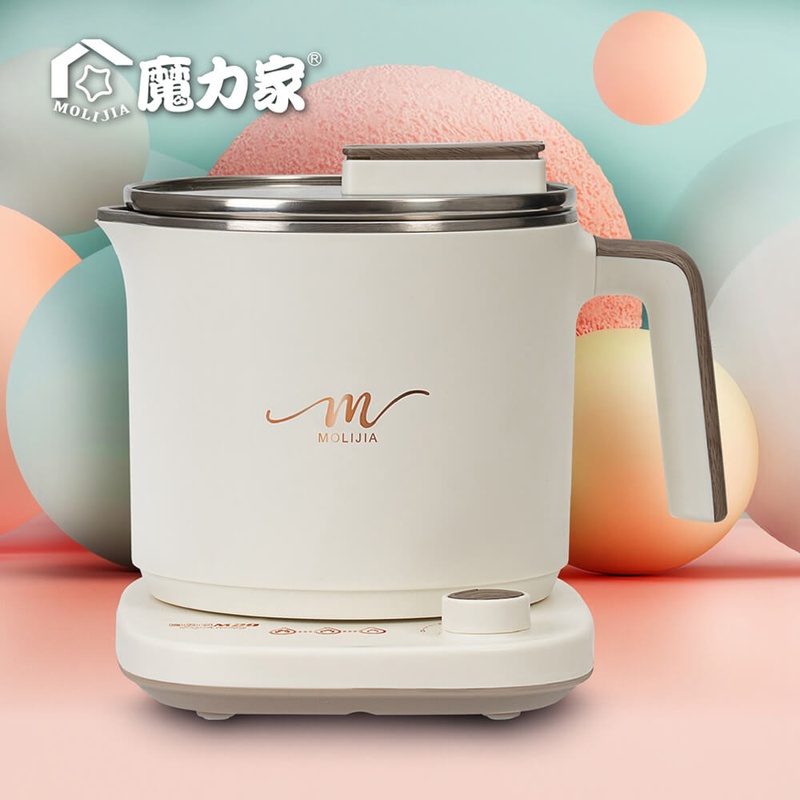 【MOLIJIA 魔力家】M29 保溫分離式快煮鍋1.7L-麥穗白, , large