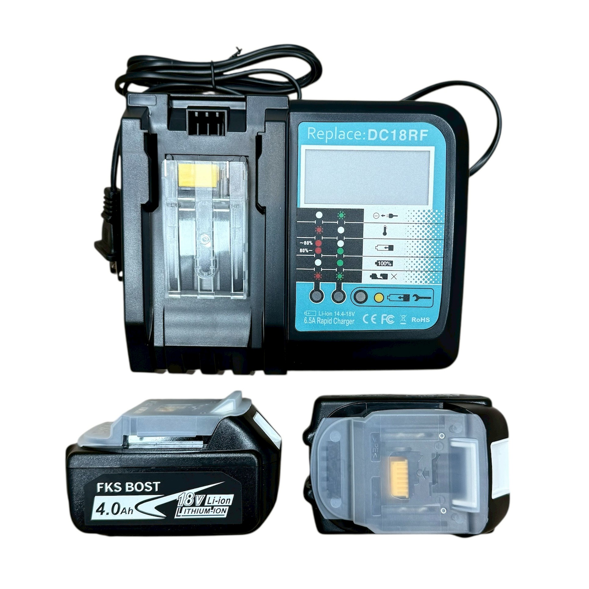 WIN五金 KOMOTA 18V無刷鋼釘槍 <DC-100K+4.0電池組>鐵工釘槍 鋰電釘槍 直上牧田 18V釘槍 鋼釘槍 水泥釘槍, , large