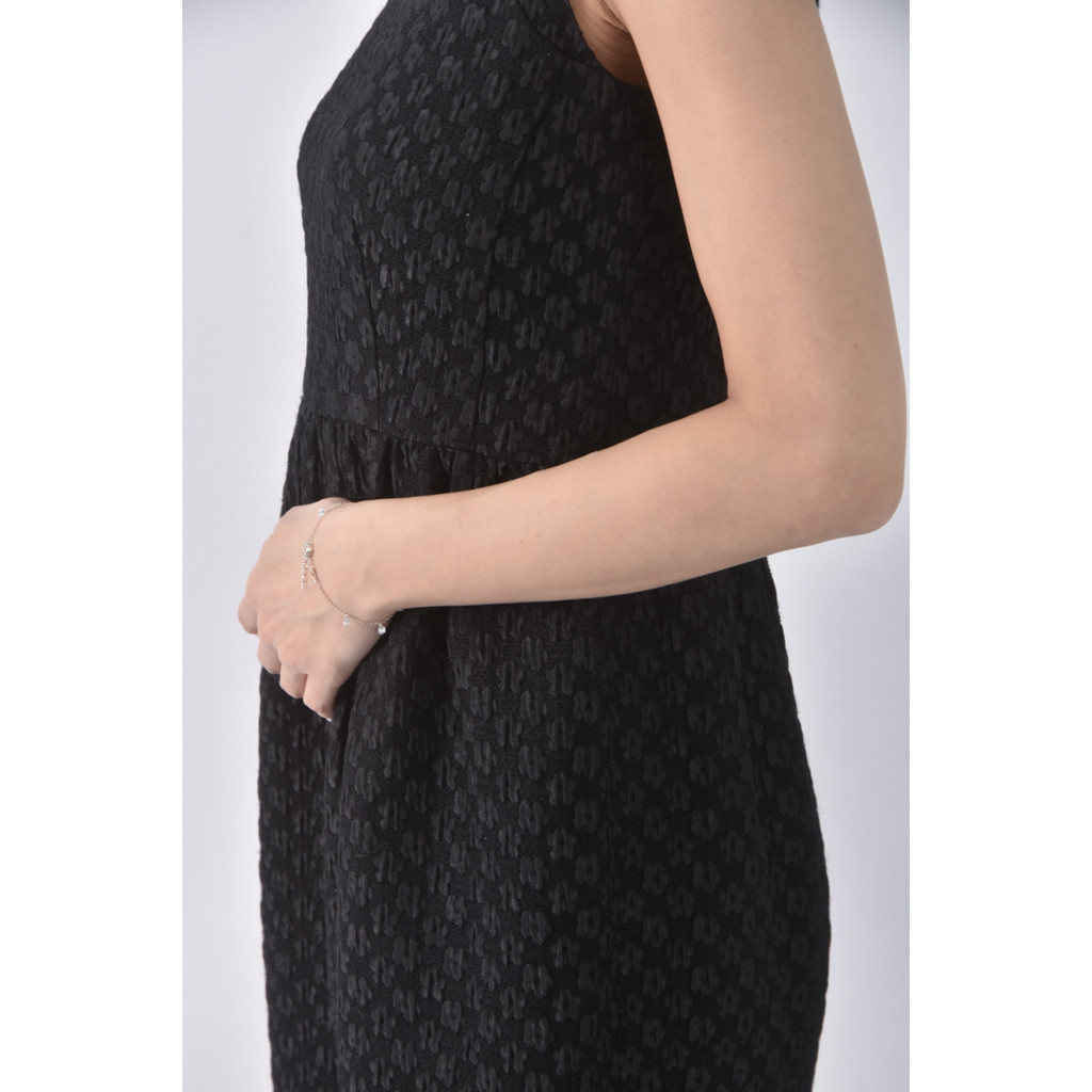 (S) chica質感圓領黑色洋裝二手衣, , large