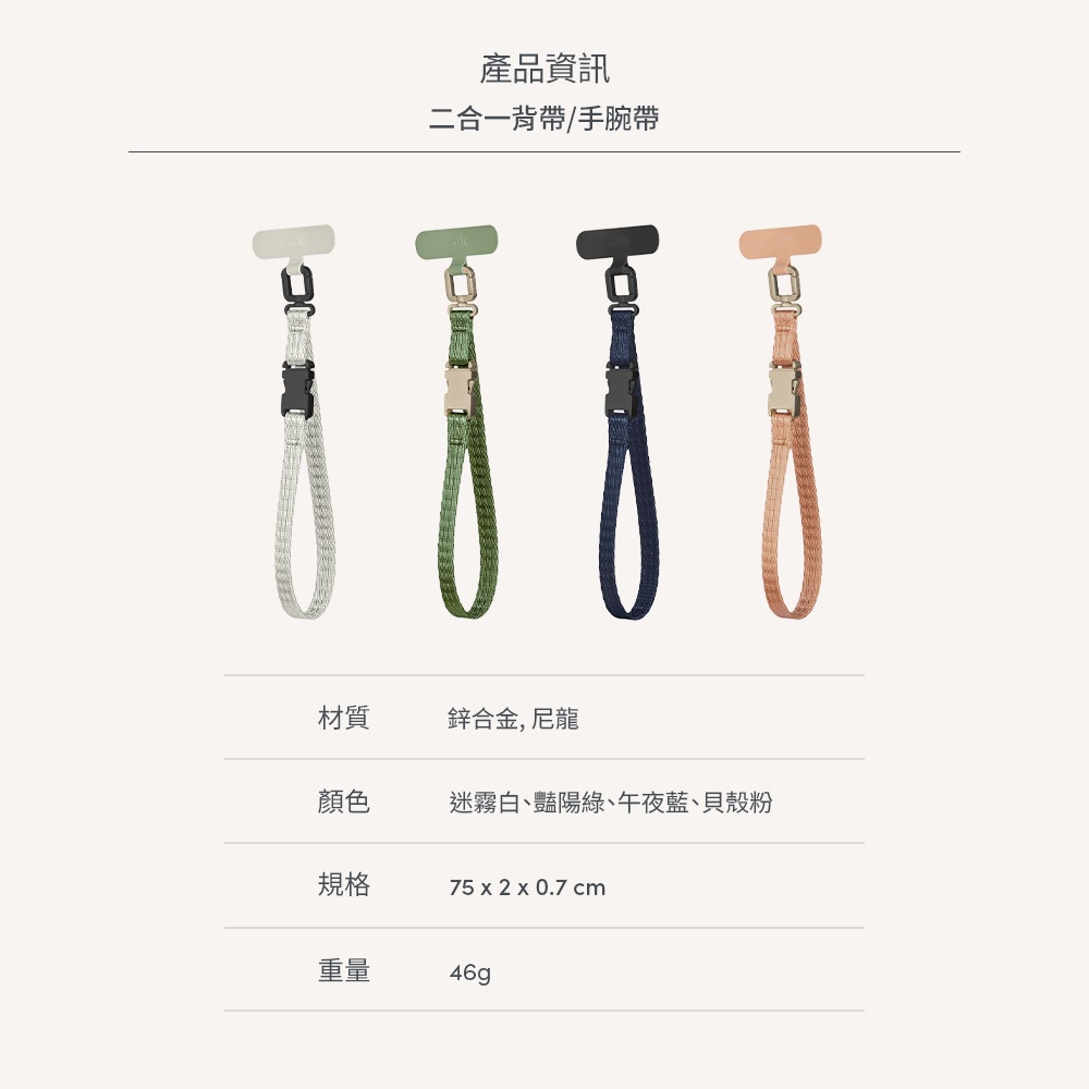 Moshi 2-in-1 二合一背帶/手腕帶 - 艷陽綠（贈夾片）, , large