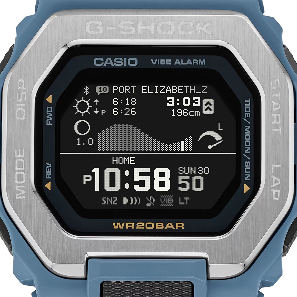 CASIO 卡西歐 G-SHOCK 衝浪運動藍芽手錶 GBX-100-2A, , large