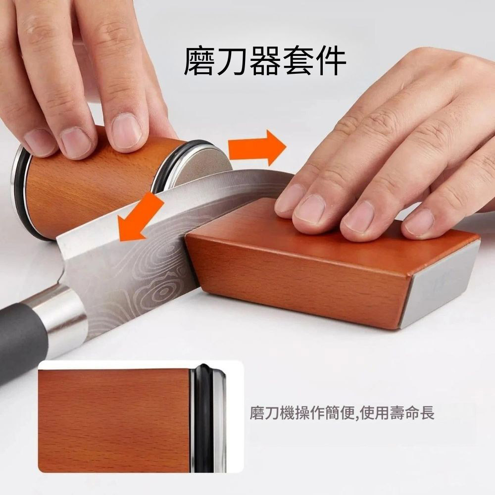 Roller Sharpening Tool - Wood Color (with 400/1000 grit diamond abrasive), , large