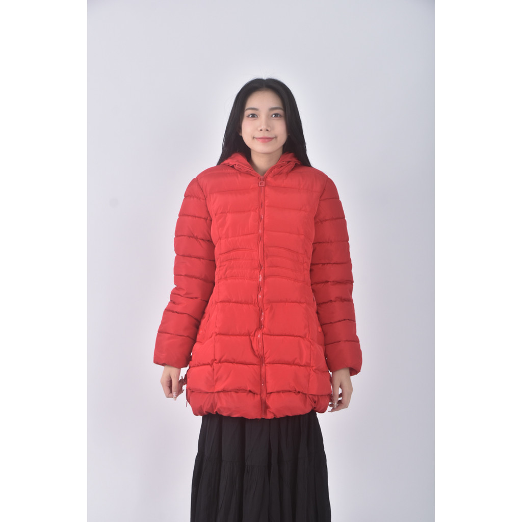 (2XL) xin xin長版面包紅色外套二手衣, , large