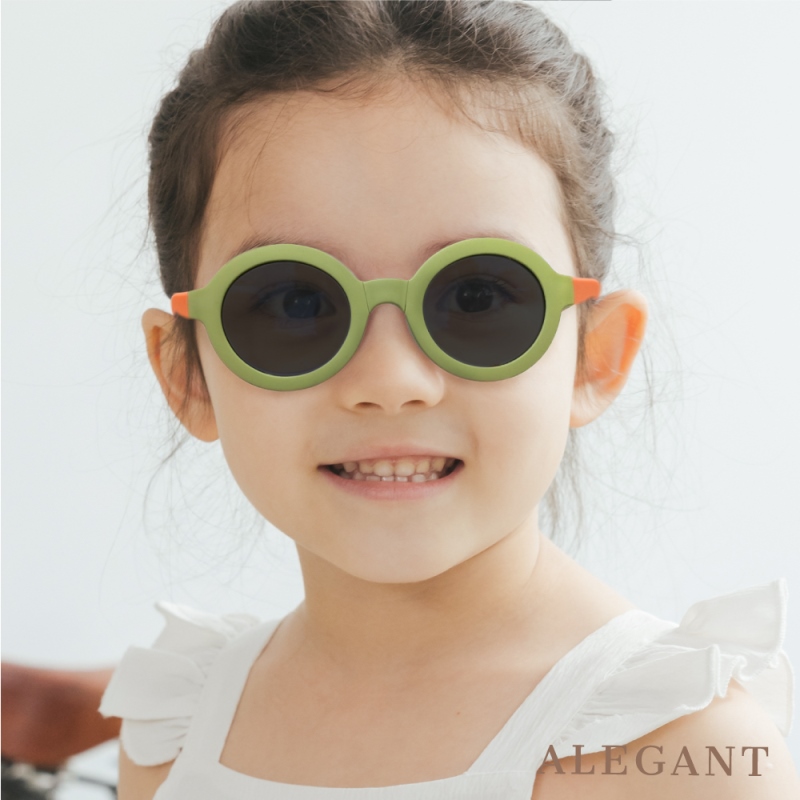 KIDs sunglasses-ORANGE GREEN, , large