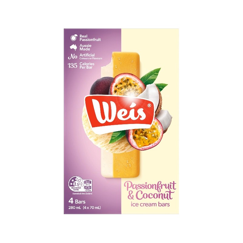 澳洲WEIS百香果椰子風味雪糕, , large