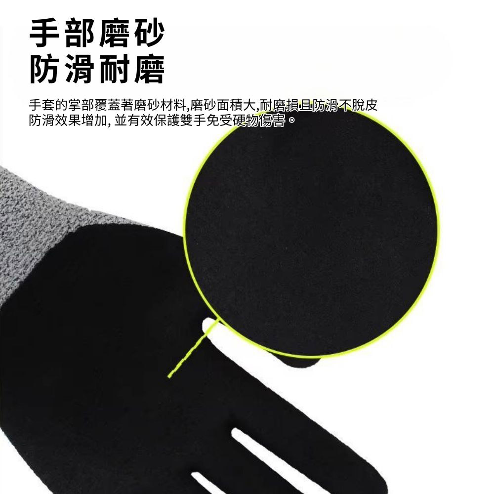 5級高強度丁腈磨砂防割手套S-紅, , large