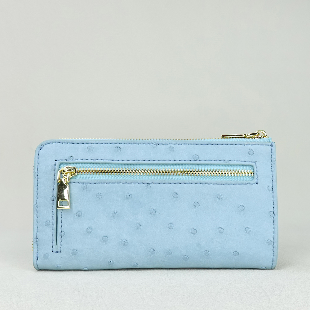 【M2nd】 Ostrich Slim Zip Wallet, , large