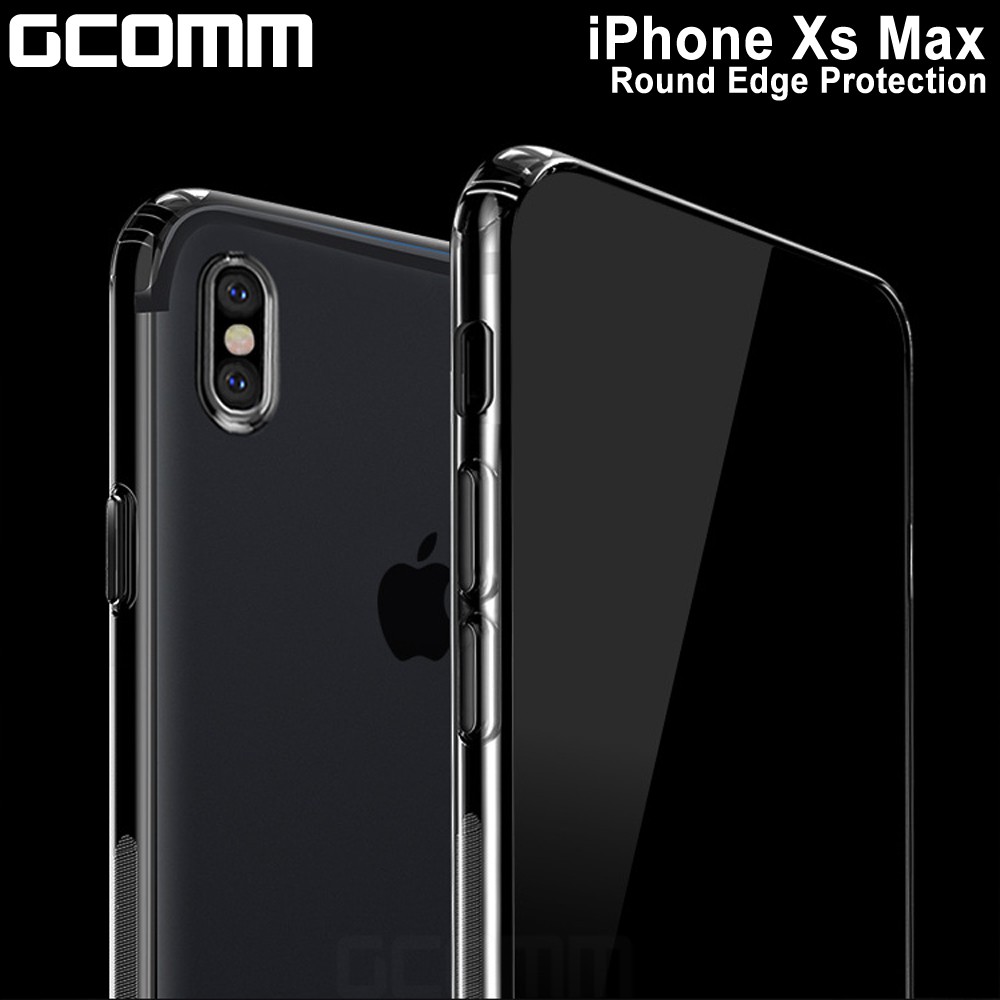 GCOMM iPhone Xs Max 清透圓角防滑邊保護殼 Round Edge, , large