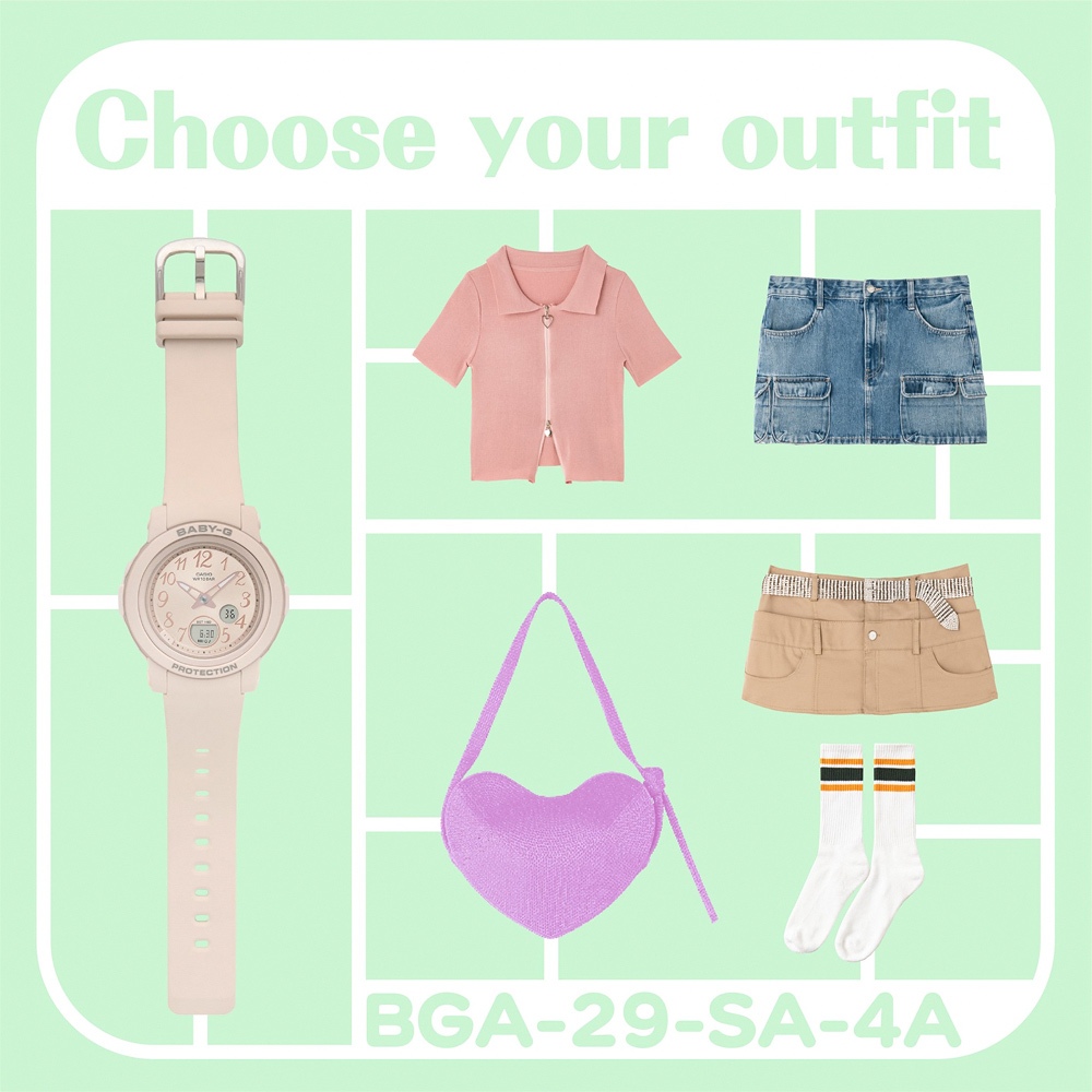 CASIO 卡西歐 BABY-G 金屬色雙顯女錶-奶茶色 BGA-290SA-4A, , large