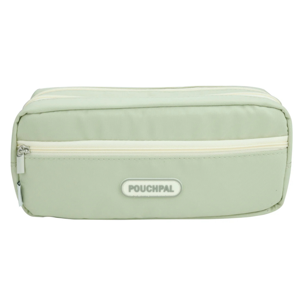 力大牌ABEL 柔彩三層大容量筆袋(08701) 綠/粉蜜藕粉, , large