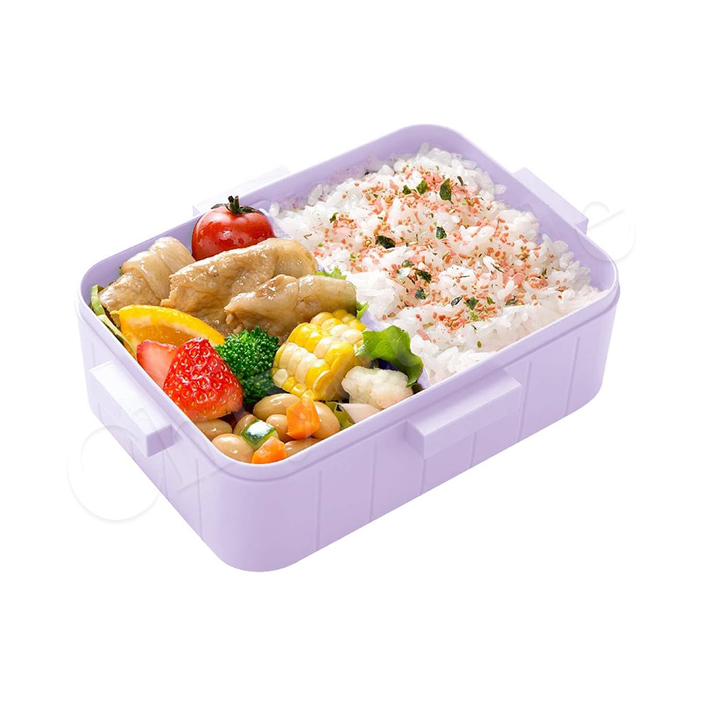 【百科良品】日本製 Hello Kitty凱蒂貓 萌萌粉紫 便當盒 保鮮餐盒 抗菌加工Ag+ 650ML(周年限定版), , large