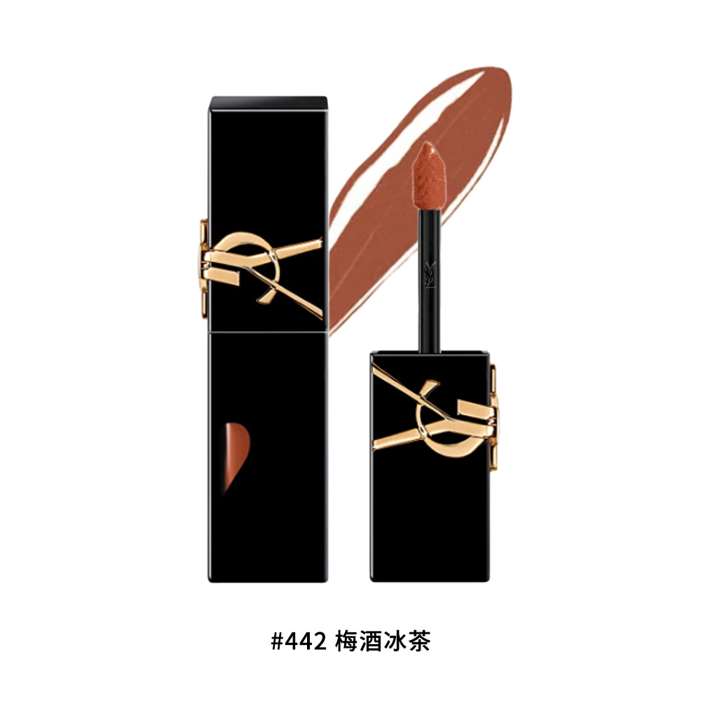 【YSL 聖羅蘭】 奢華印記鎖心光唇釉 #442, , large