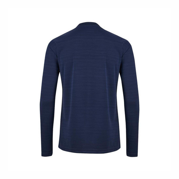 Asics 男女 中性 長袖 上衣 訓練 上衣 T恤 亞洲版型 深藍 [K32007-402], , large