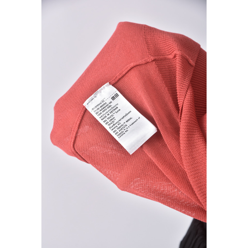 (S) uniqloＶ領紅色罩衫二手衣, , large
