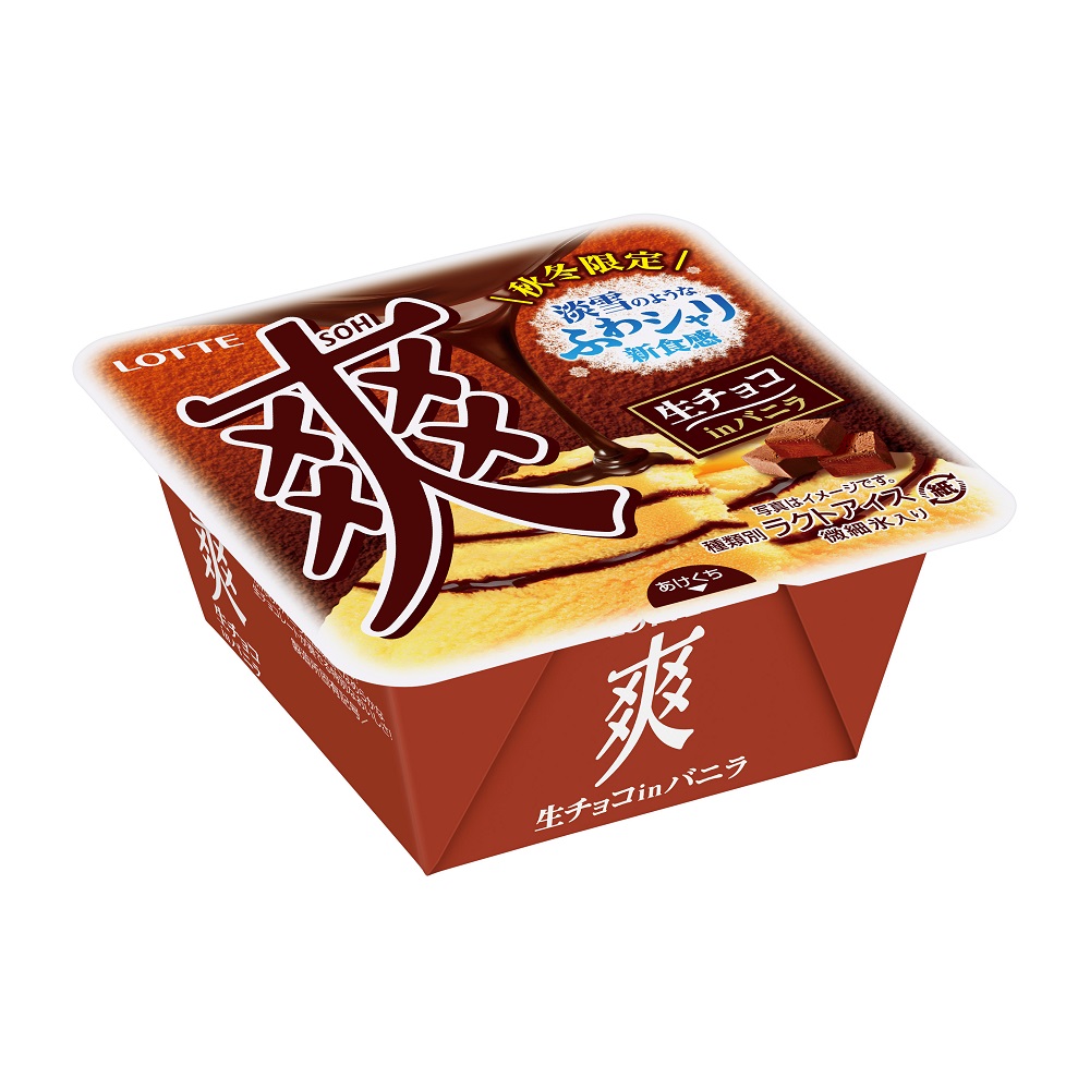 [限量]Lotte爽冰-生巧克力香草雙拼(每盒185ml)