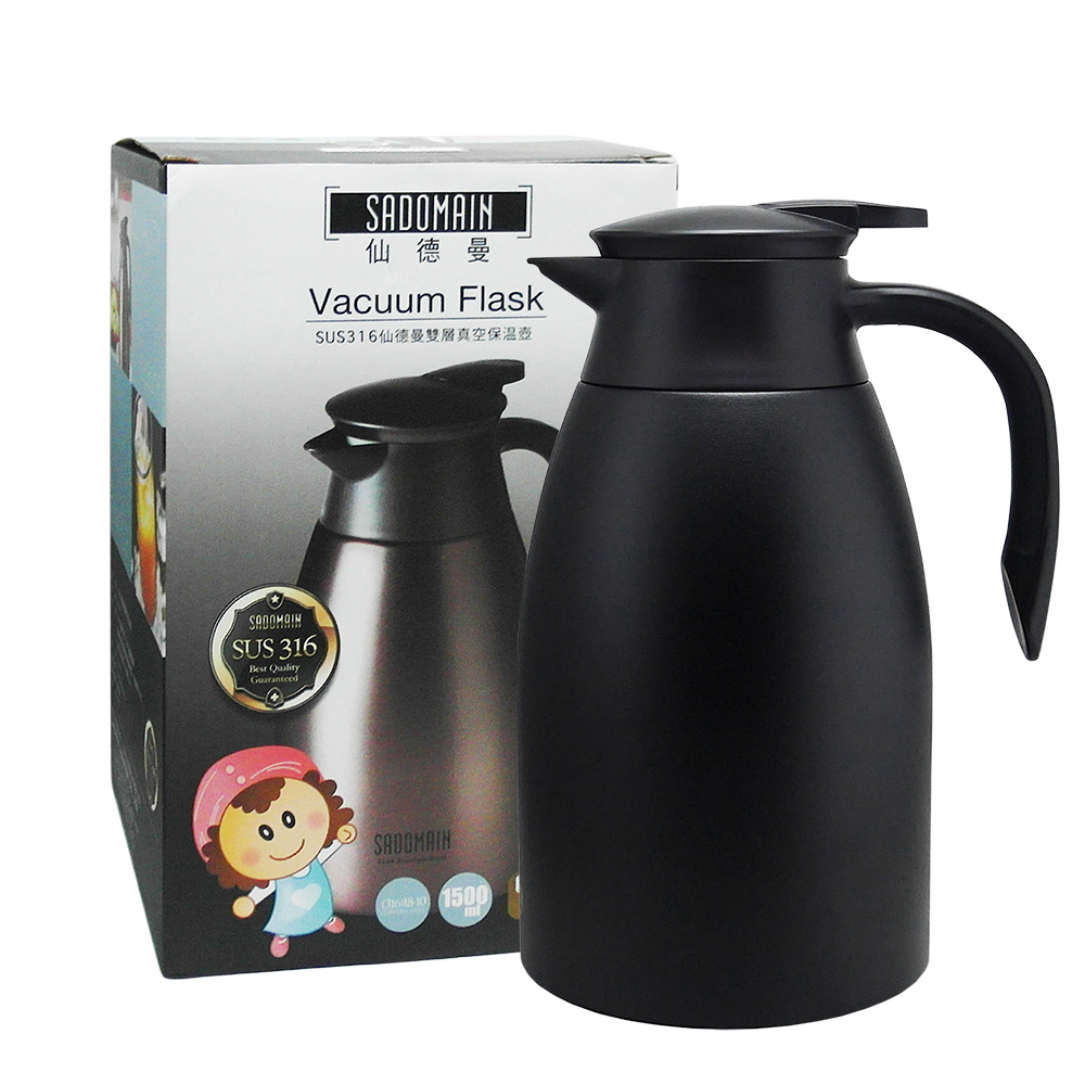 316#仙德曼雙層真空保溫壺-1500ml-1入, , large