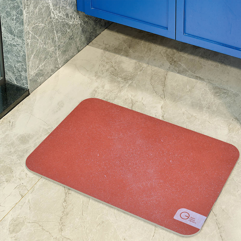 【怪獸】OGL 10秒頂吸 厚切特舒軟式珪藻土吸水地墊 浩瀚星空 (60x40cm) -異國玫瑰, , large