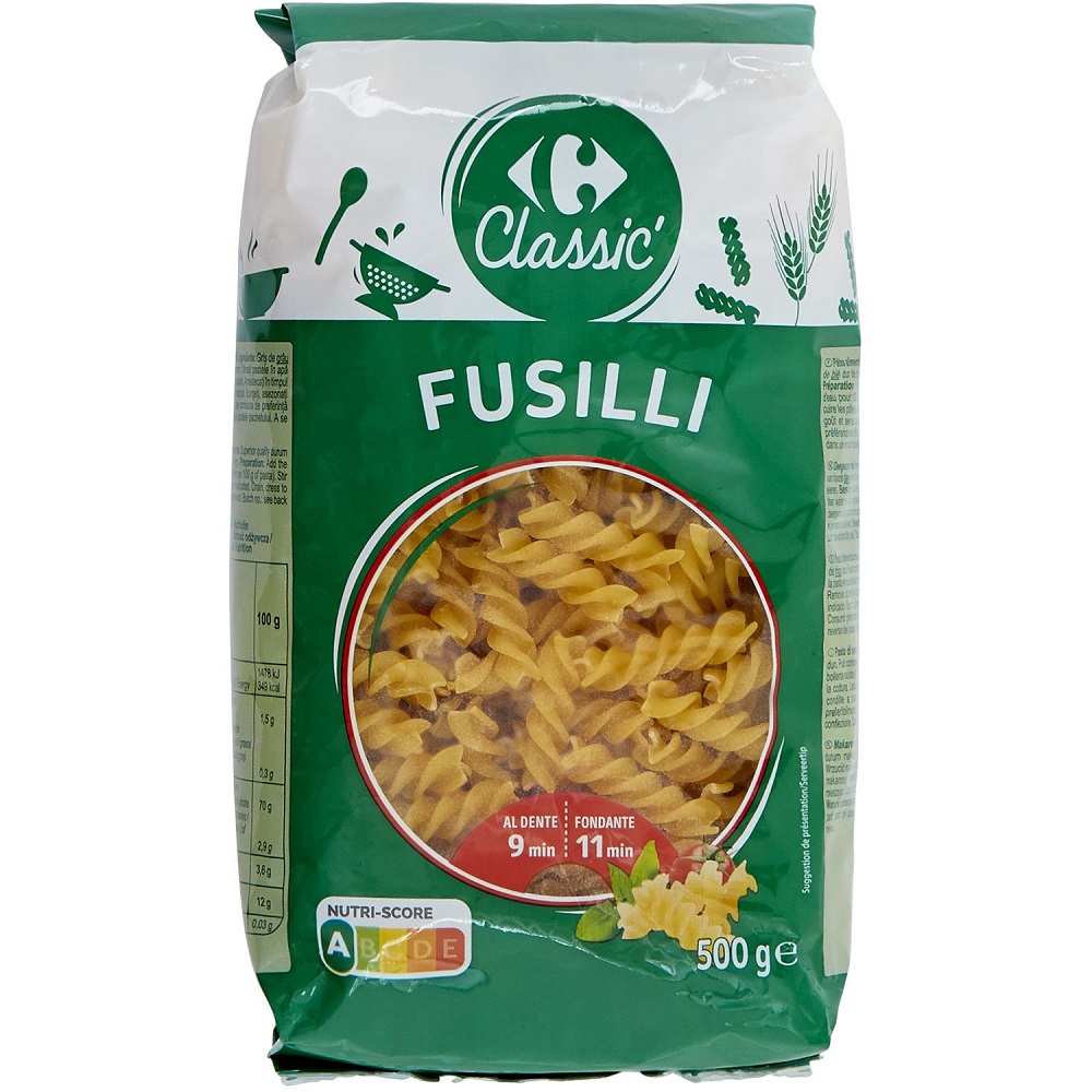 C-Fusilli pasta 500g, , large