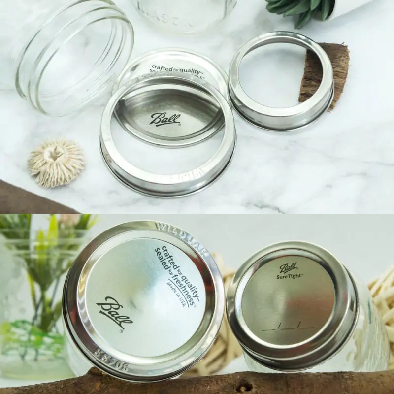 [Ball®專屬配件WildJar]寬口專用梅森罐專用不鏽鋼固定環 Stainless Steel Band Mason Jar Ball 鐵環替換環, , large