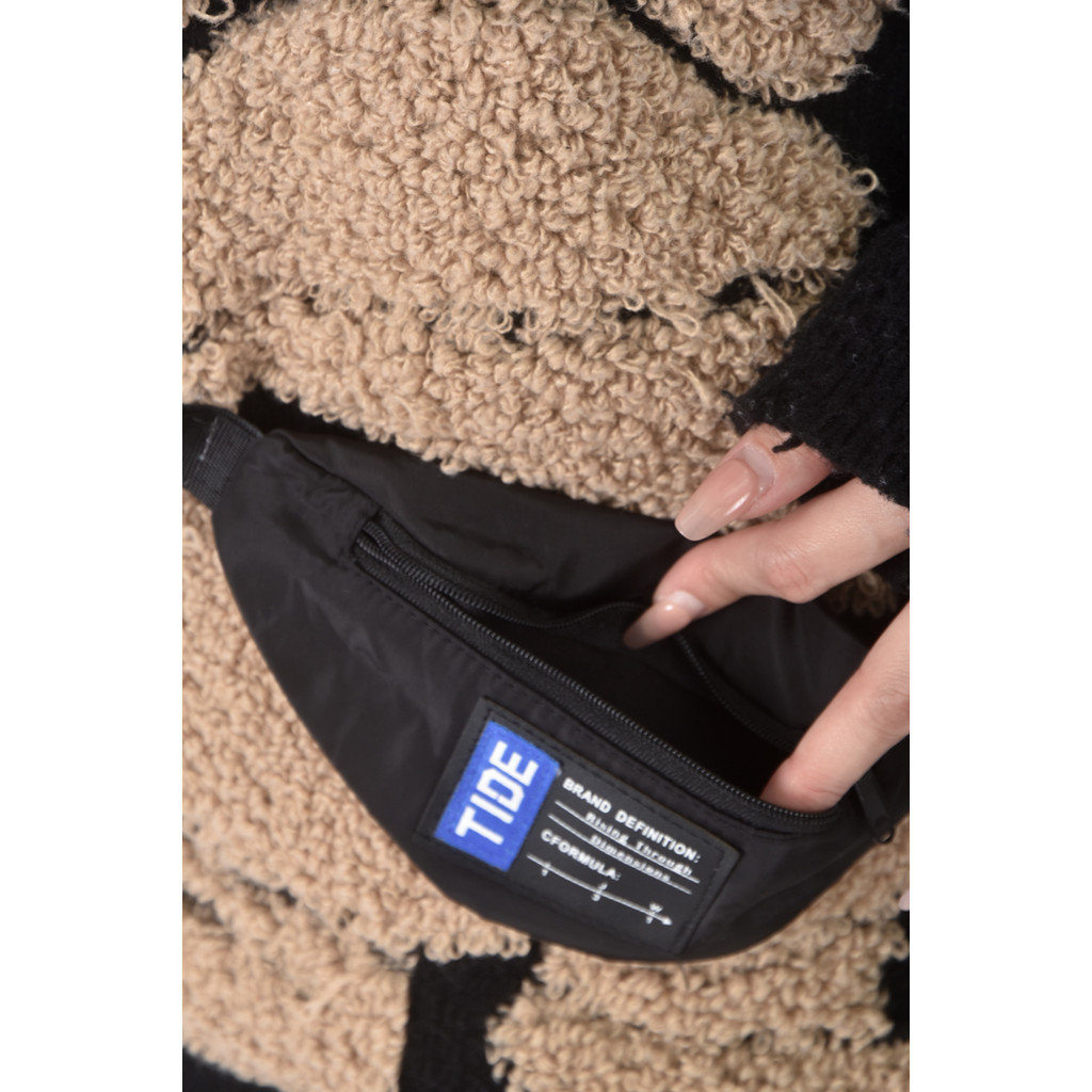 (2XL) 質感圖案黑色長袖上衣二手衣, , large