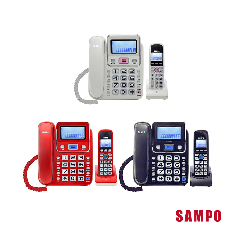 SAMPO CT-W1304DL DECT Telephone, , large