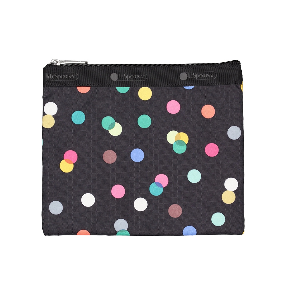 Lesportsac Deluxe Everyday Bag 都會時尚斜背包/ 圓點漂浮氣球 黑色, , large