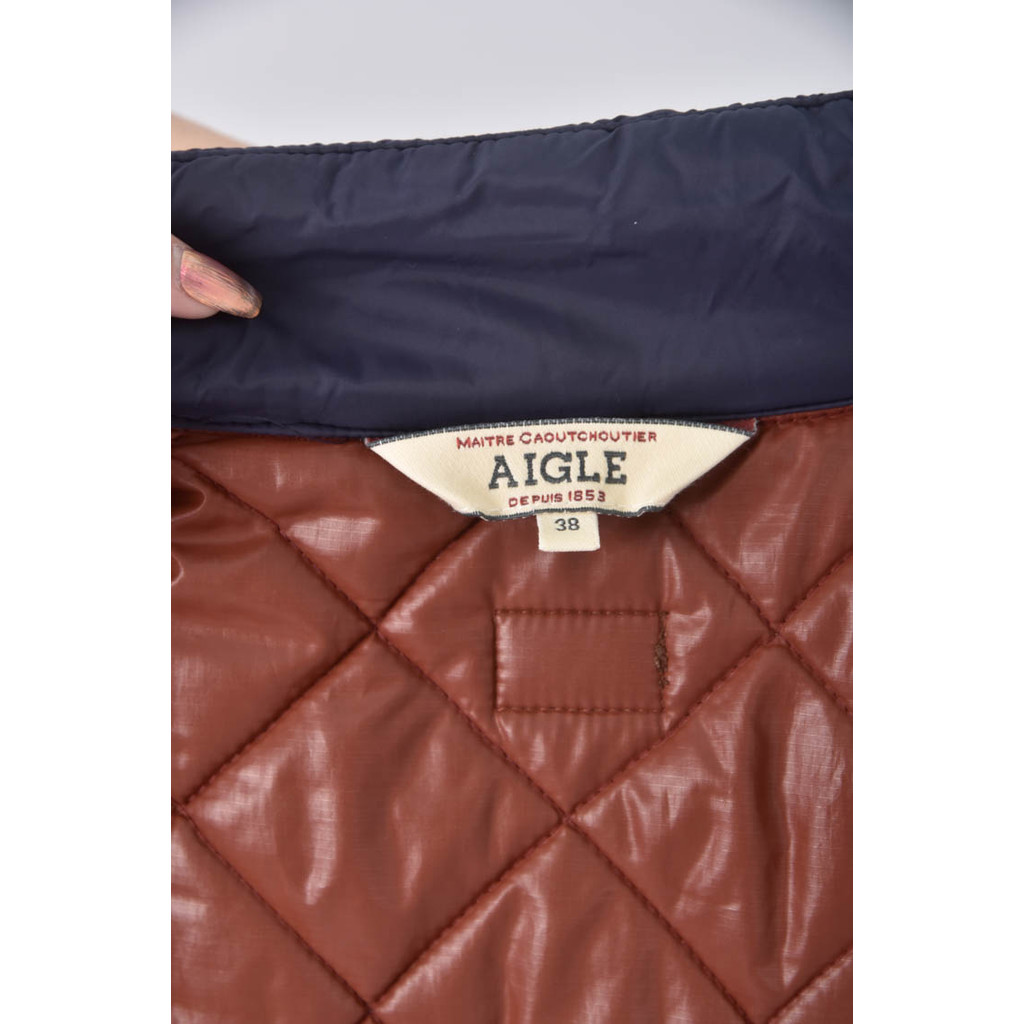 (S) aigle無袖背心藍色外套二手衣, , large