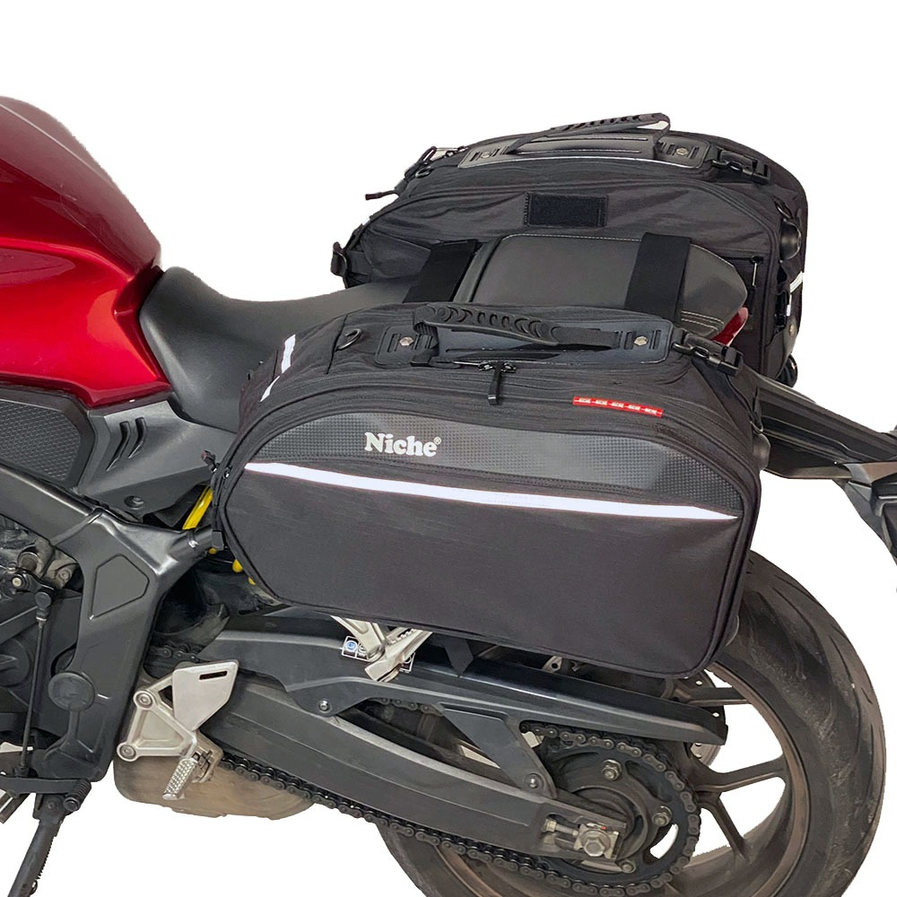 【Niche 樂奇】重機超大拉桿滑輪馬鞍包 大容量 可擴充 防水 露營 旅遊 NMO-2209, , large