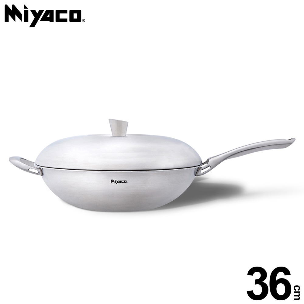 Miyaco 米雅可 Ringo316不銹鋼七層複合金炒鍋IH 36cm-Leidea樂德兒, , large