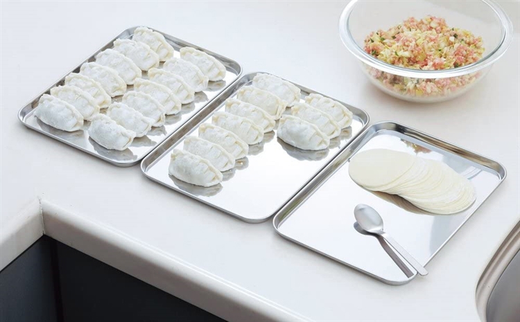 【毓秀堂】下村企販 不鏽鋼淺型備料盤 (3入), , large