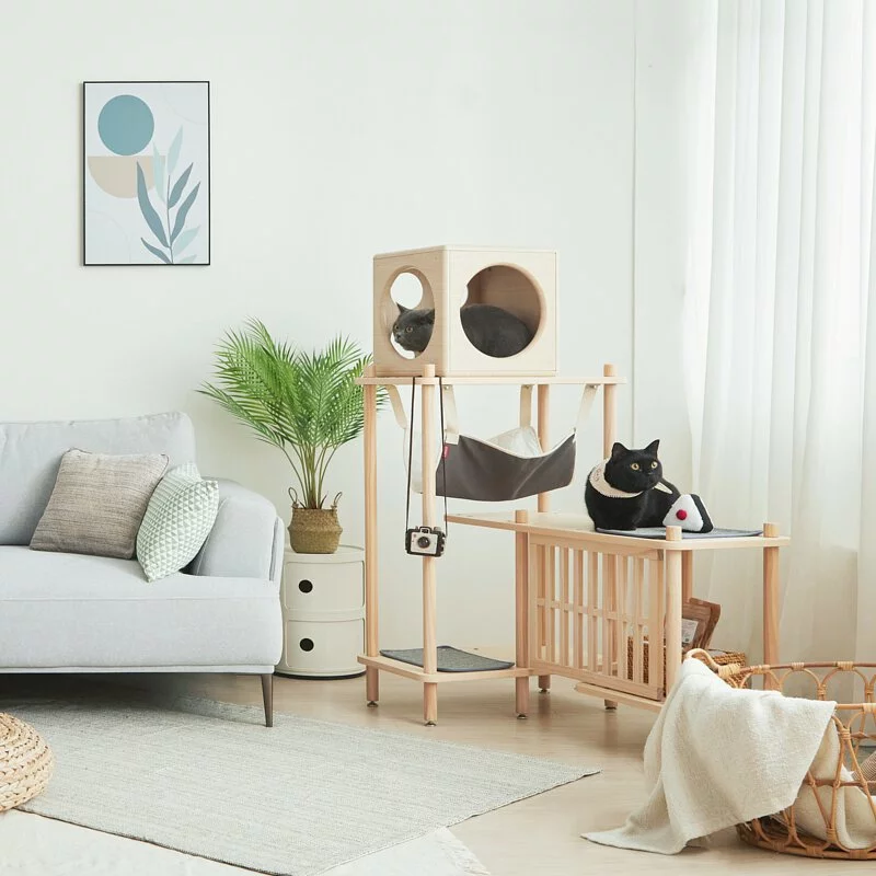 【paipaipets】Bien Bien Cat Tree - L-Shaped Corner, , large