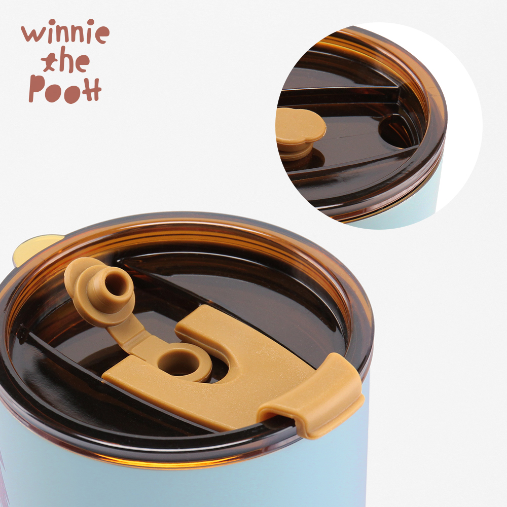 Disney Winnie Stainless Steel Insulated Vacuum Double Drink Cup Set 600ml -  Sky Blue, , large