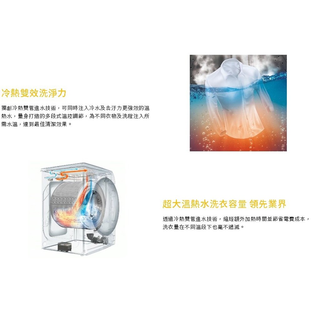Whirlpool 17kg Load & Go Steam Washing Machine 8TWFW6620HW, , large