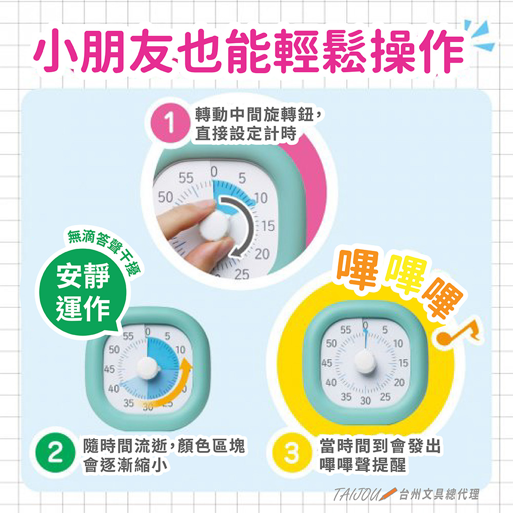 【龍品文創】SONIC LV-3062 馬卡龍計時器-白-本商品不附電池, , large