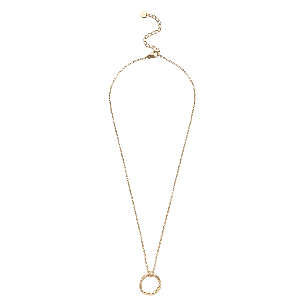 【快速出貨】ULOO Glimmer 永恆的愛圓圈項鍊-金色 UN4000310, , large