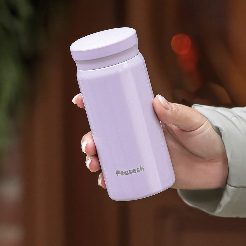 【日本孔雀Peacock】小資族 超輕量隨身不鏽鋼 保冷保溫杯200ML(迷你杯)-玫瑰紅, 玫瑰紅, large