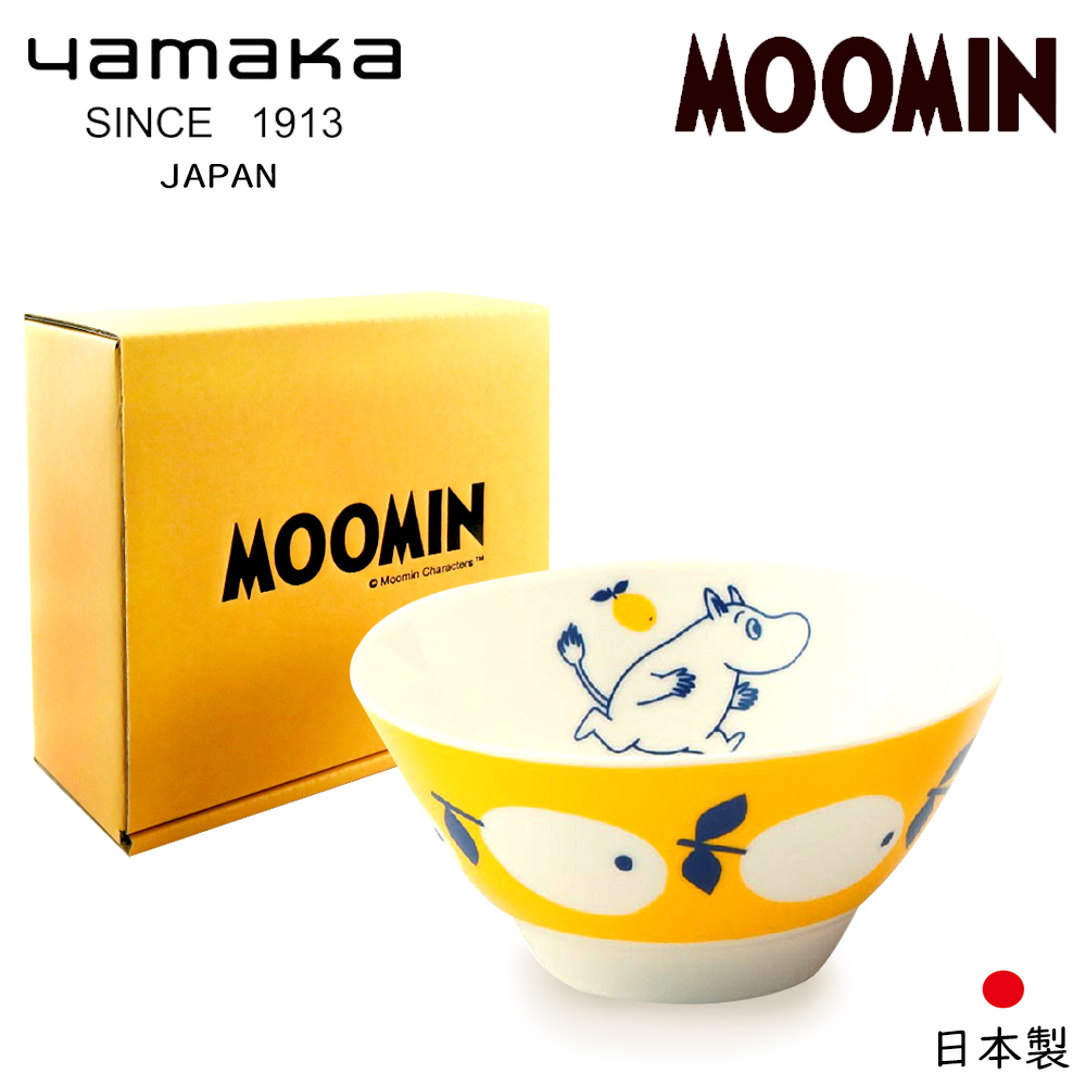 【日本山加yamaka】moomin嚕嚕米彩繪陶瓷碗禮盒1入(MM031-312), , large