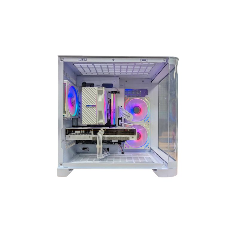 🌊網紅曲面白色爛爛機🌊 | RTX5060 | Intel i5-12400F |(H+Y+10) 2025推薦便宜電腦主機❤️每日限量一台❤️, , large