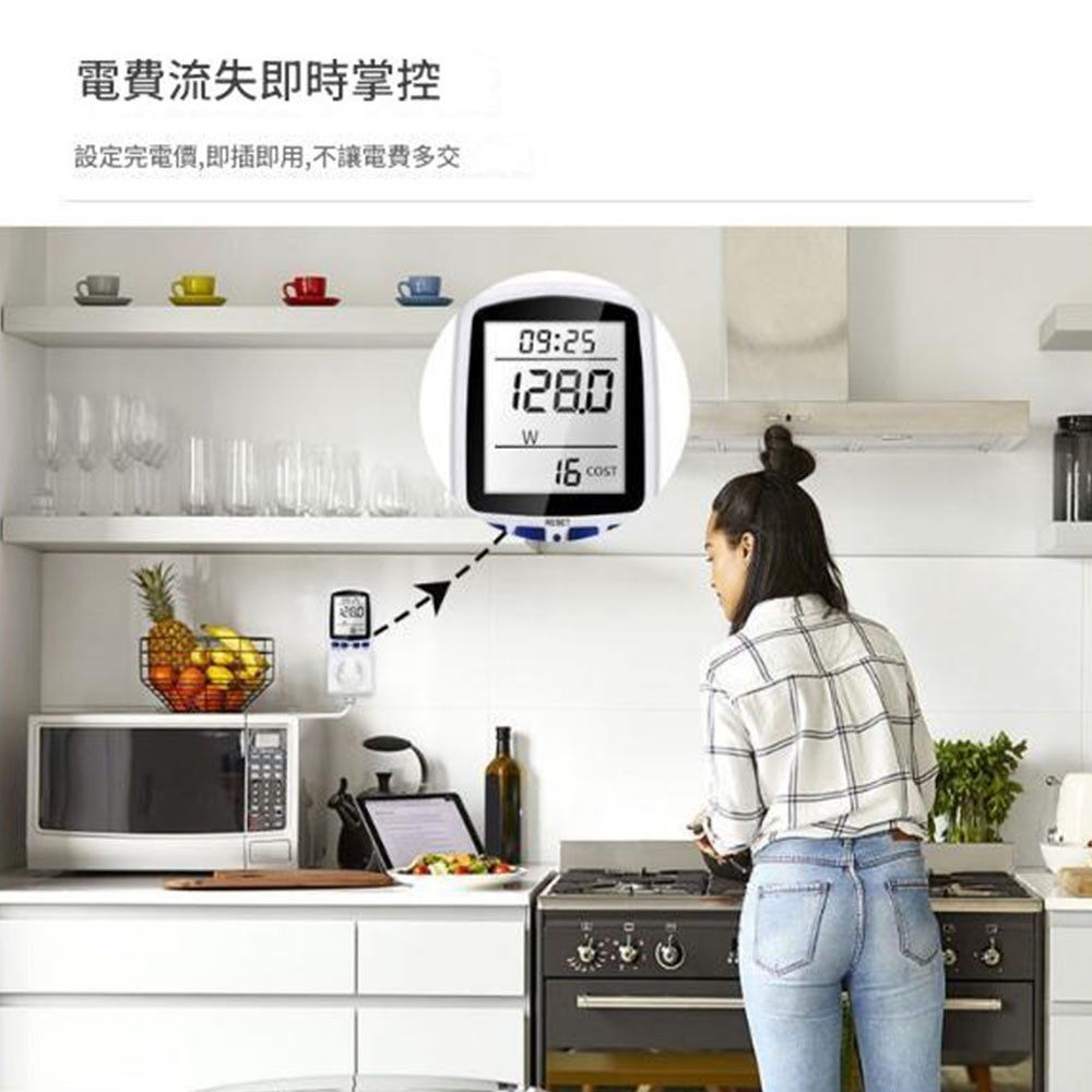 Power monitoring instrument - 3-pin 110V, , large