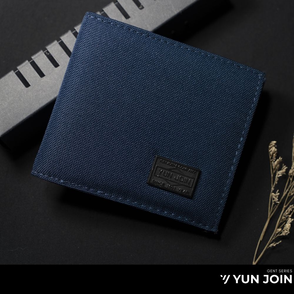 【YUN JOIN】GENT系列-對折短夾-藍色 質感 紳士 七夕 情人節 禮物, , large