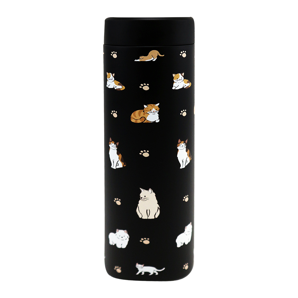 CLARE 316陶瓷全鋼保溫杯-660ml-神氣貓/福氣狗-1支