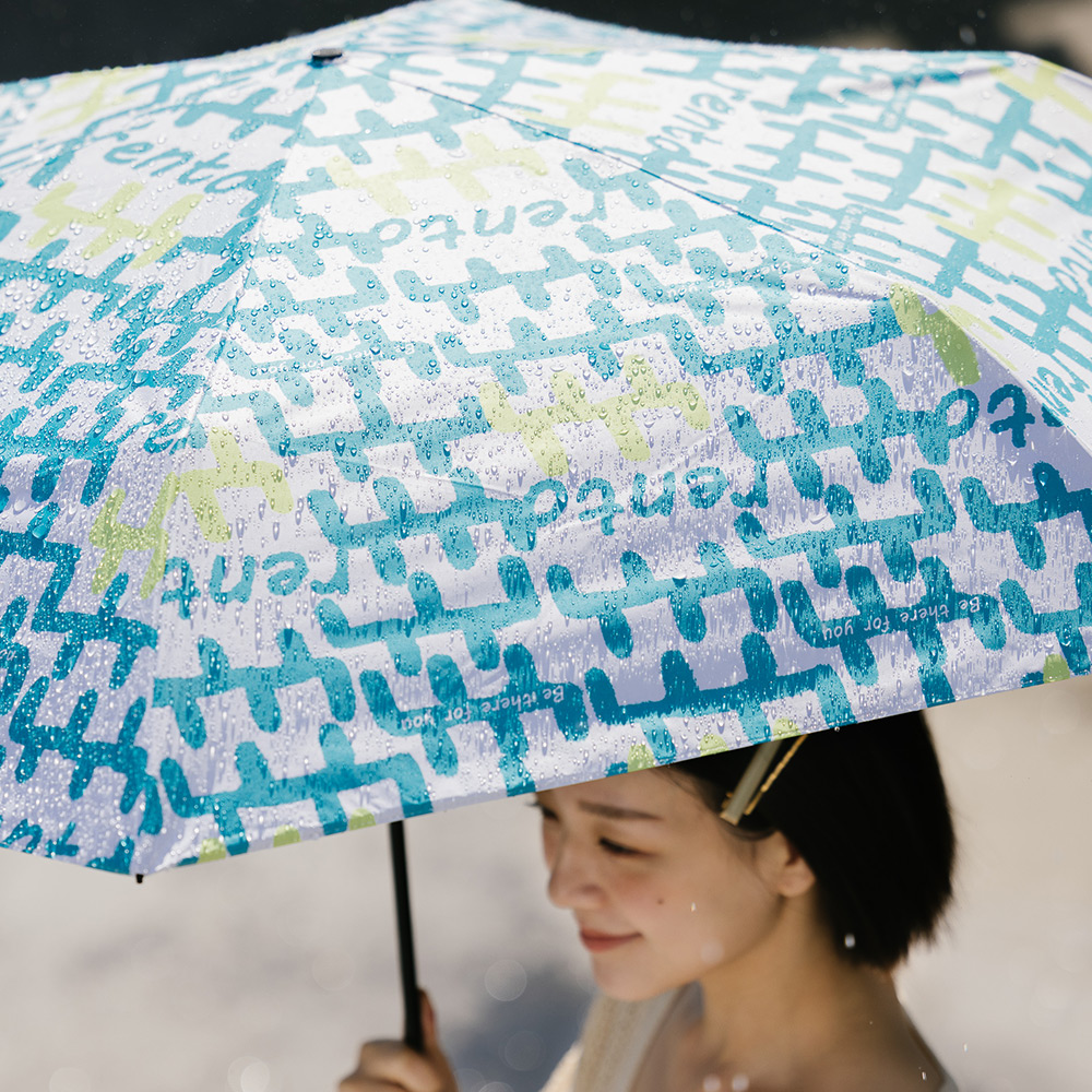 【rento】Carbon Fiber Lightweight UV Protection Umbrella with Black Coating &ndash; Graffiti, , large