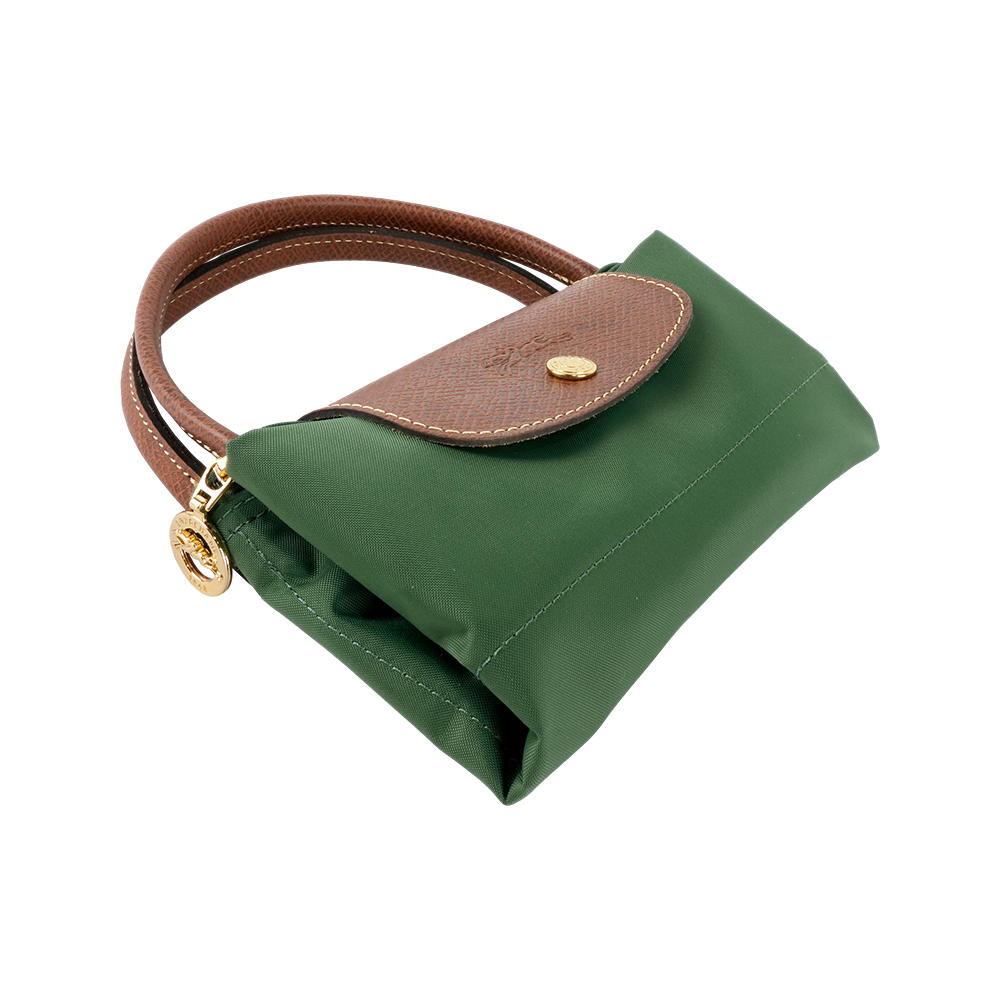 LONGCHAMP S號短把LE PLIAGE摺疊水餃包(英式綠色), , large