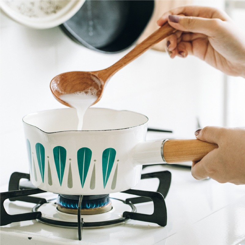 【SHUEHO】Leaves Enamel Milk Pan, , large